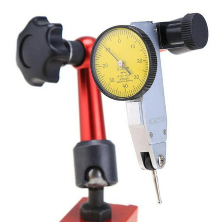 Mini Universal Dial Test Indicator Gauge Flexible Arm Magnetic Stand Base Holder
